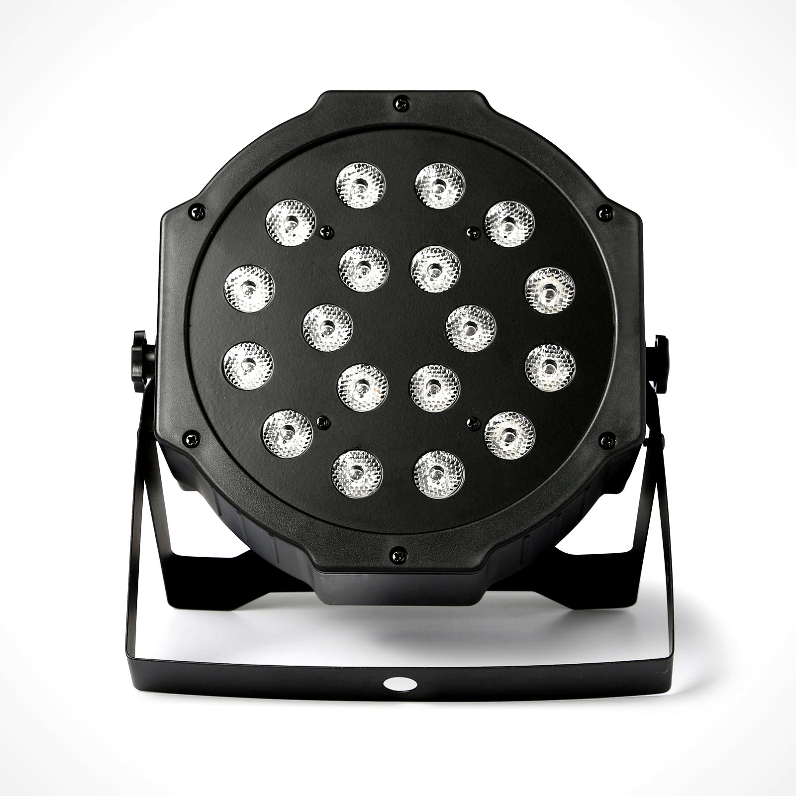 Reflektor disco lampa LED kolorofon FLAT 18x1W RGB