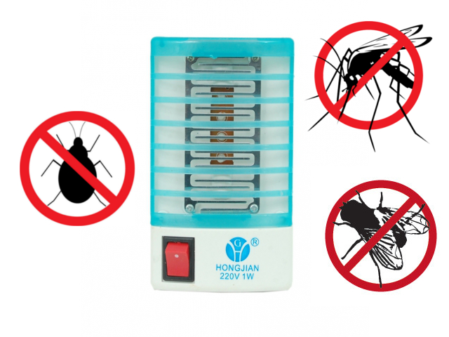 Lampa owadobójcza przeciwko komarom i muchom