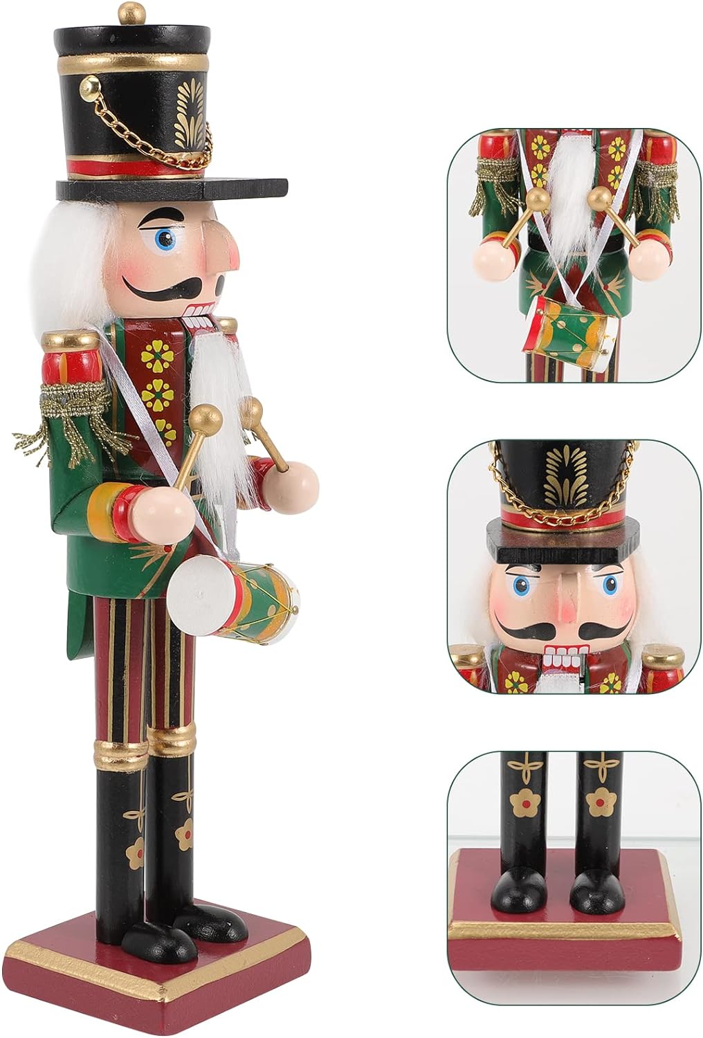 Drewniany dziadek do orzechów ozdoba świąteczna figurka