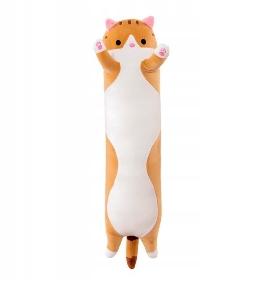 Długi kotek kot maskotka poduszka pluszak 70 cm