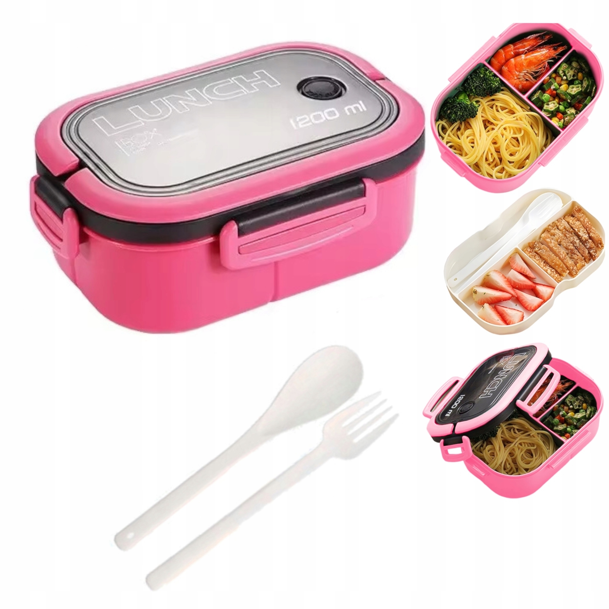 Śniadaniówka pojemnik lunch box pudełko na obiad śniadanie kanapki 1200ml
