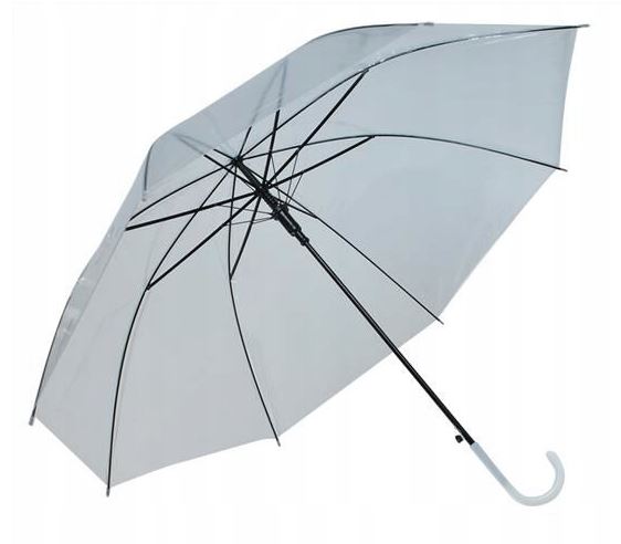 Przezroczysta parasolka automatyczna parasol ślub