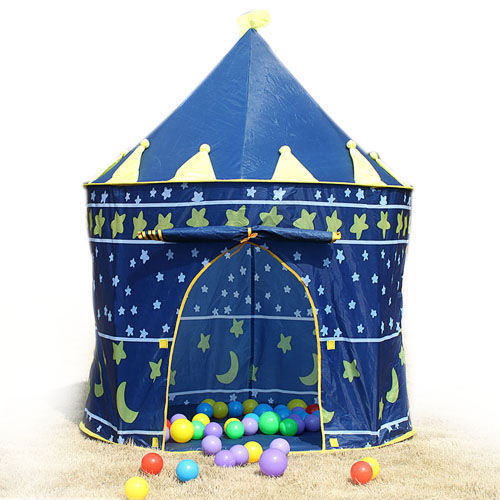 Namiot domek dla dzieci pałac do domu lub ogrodu niebieski