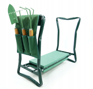 3w1 klęcznik taboret schowek ogrodowy krzesełko
