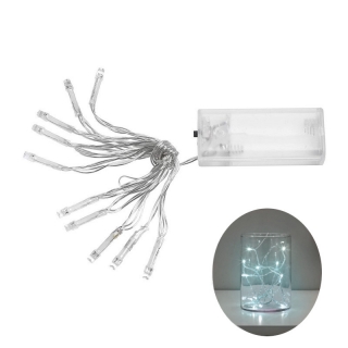 10 led lampki sople dekoracyjne choinkowe drucik