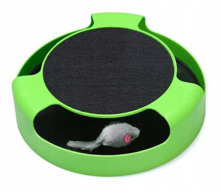 Zabawka dla kota kotów kółko z myszką drapak mysz