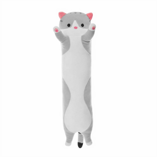Długi kotek kot maskotka poduszka pluszak 50 cm xl