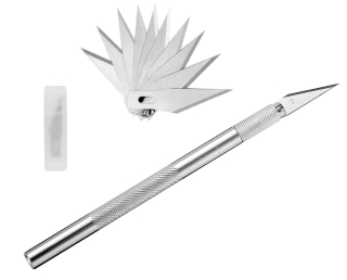 Skalpel nóż modelarski nożyk precyzyjny 9 ostrzy