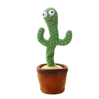 Tańczący kaktus śpiewający pluszowa zabawka na aku
